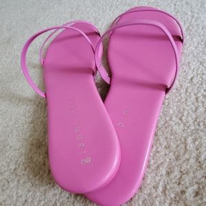 🔥Sexy hot Pink flats slide sandals 11M